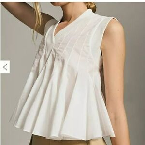 Beautiful Anthropologie Ashish N Soni Poplin Swing top.